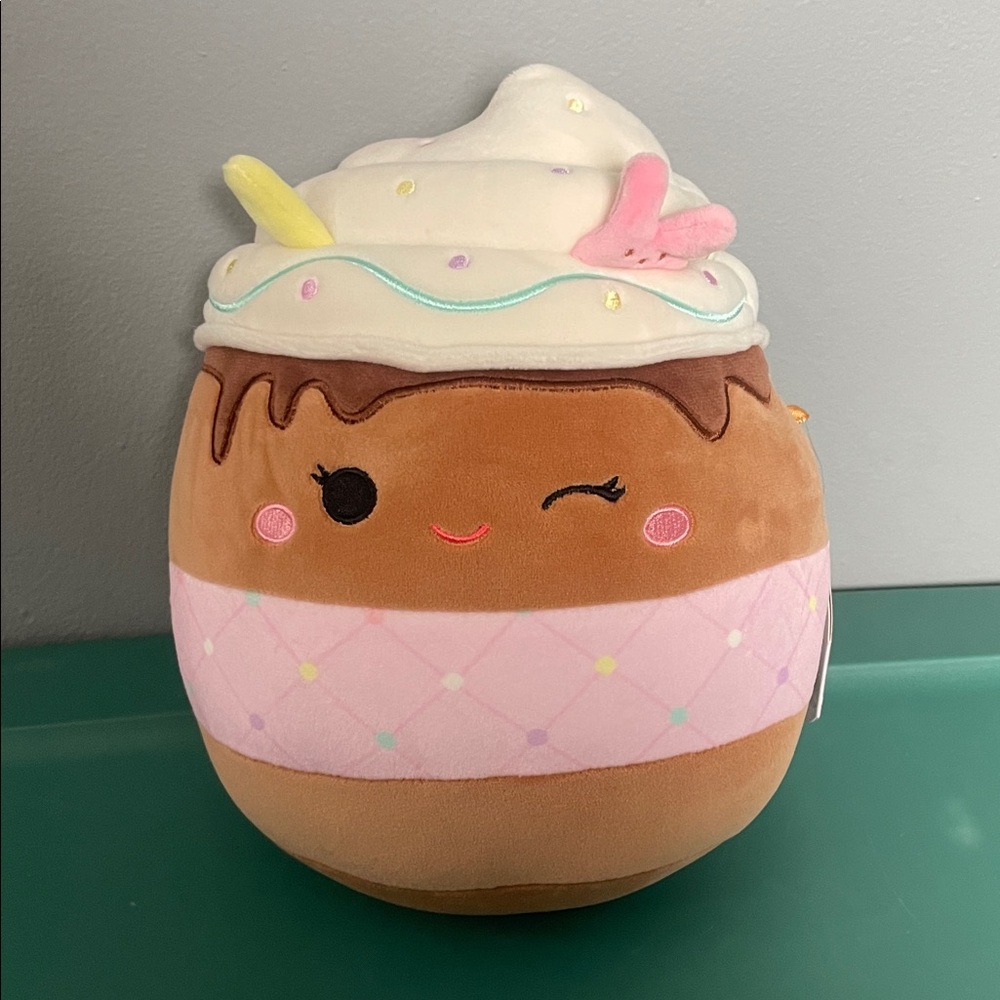 NWT Squishmallows Allegra Easter Chocolate Frappe 2024 plush toy